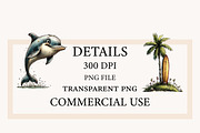 Watercolor Coastal Summer PNG, a Seasonal Illustration by Designworld (Thumbnail 4 of 10)