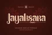 Jayaksara - Javanese Display Font, a Sans Serif Font by Flawless And Co (Thumbnail 1 of 10)