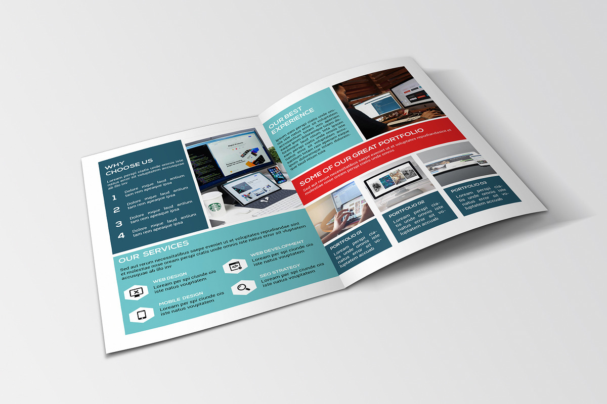 Bifold Brochure for Web Designer, a Brochure Template by Template Shop (Photo 4 of 6)