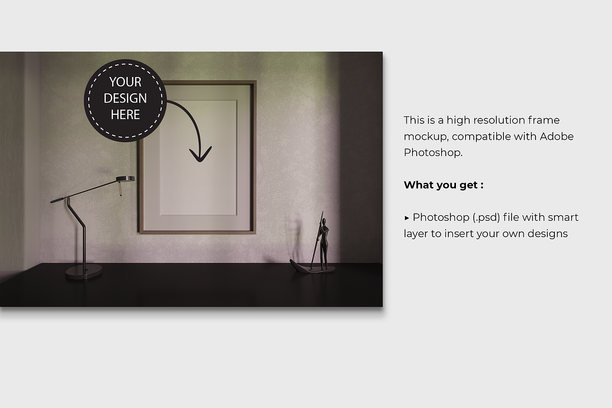 Sunrise Shadows | 6 Frame Mockups, a Print Template by Creative Studio HZ (Photo 2 of 4)