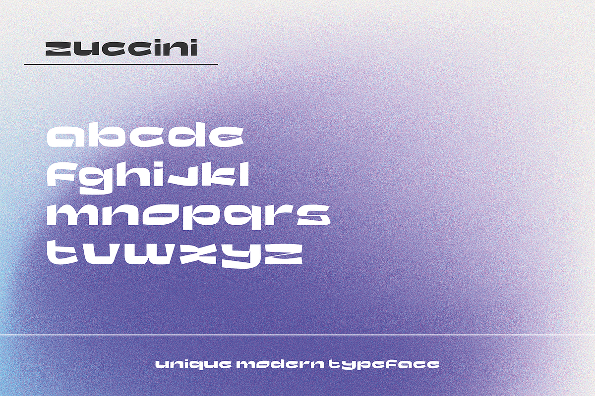 Zuccini - Unique Modern Typeface, a Sans Serif Font by HipFonts (Photo 10 of 10)