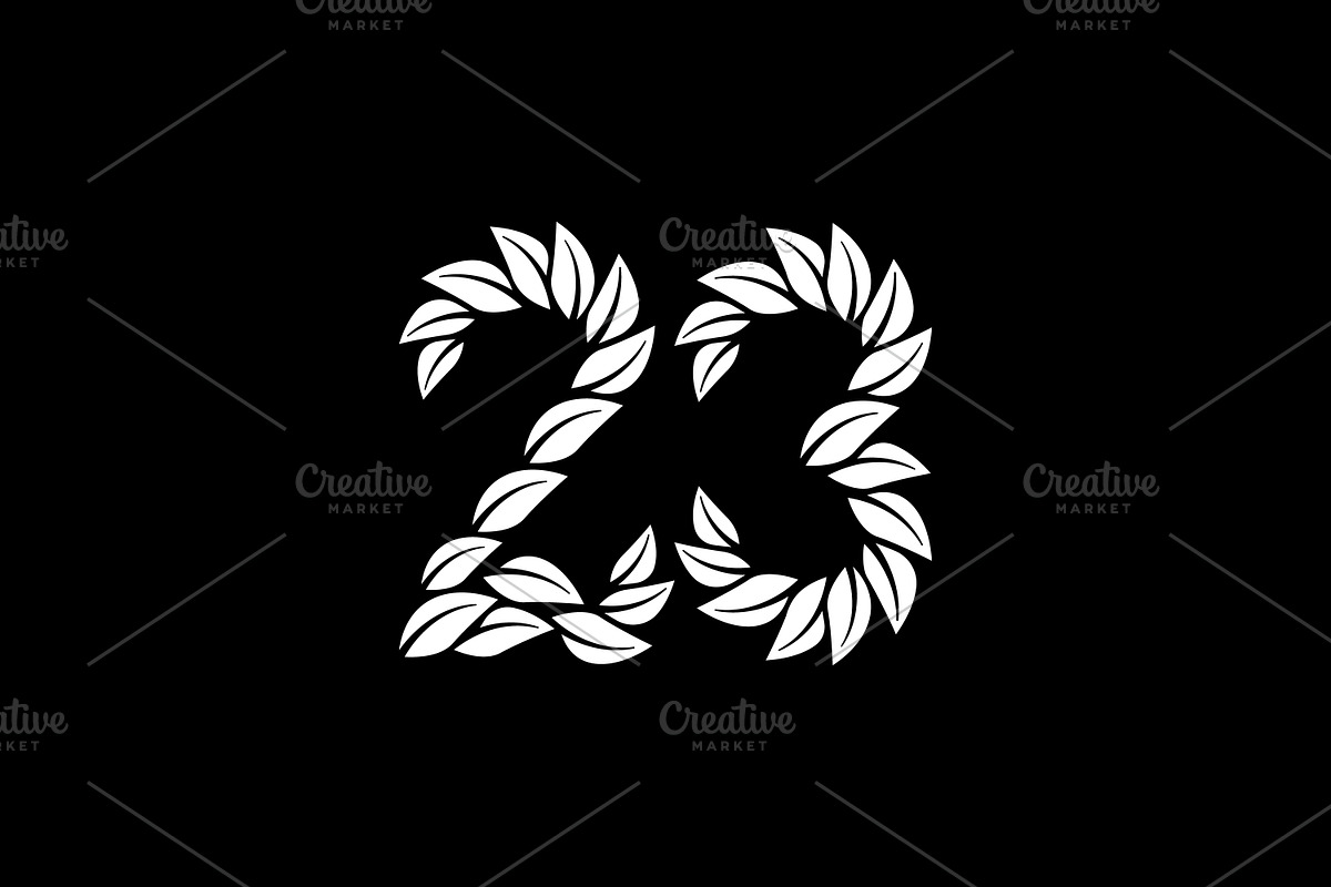 Number 23 Leaf Logo, a Branding & Logo Template by ganuDESIGN (Photo 3 of 3)