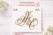 AA Wedding Monogram Logo, a Branding & Logo Template by LogoAV (Thumbnail 10 of 11)