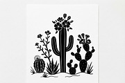 60 Desert Cactus Floral Silhouette, a Seasonal Illustration by Amazin_art (Thumbnail 16 of 21)