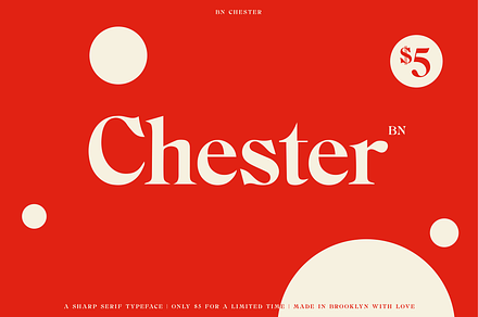 BN Chester - A Unique Serif Font