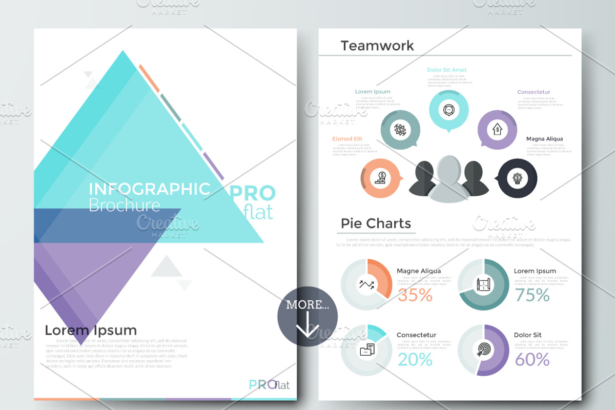 Pro Flat Infographic Brochure 10, a Presentation Template by Andrew Kras Design (Photo 4 of 7)