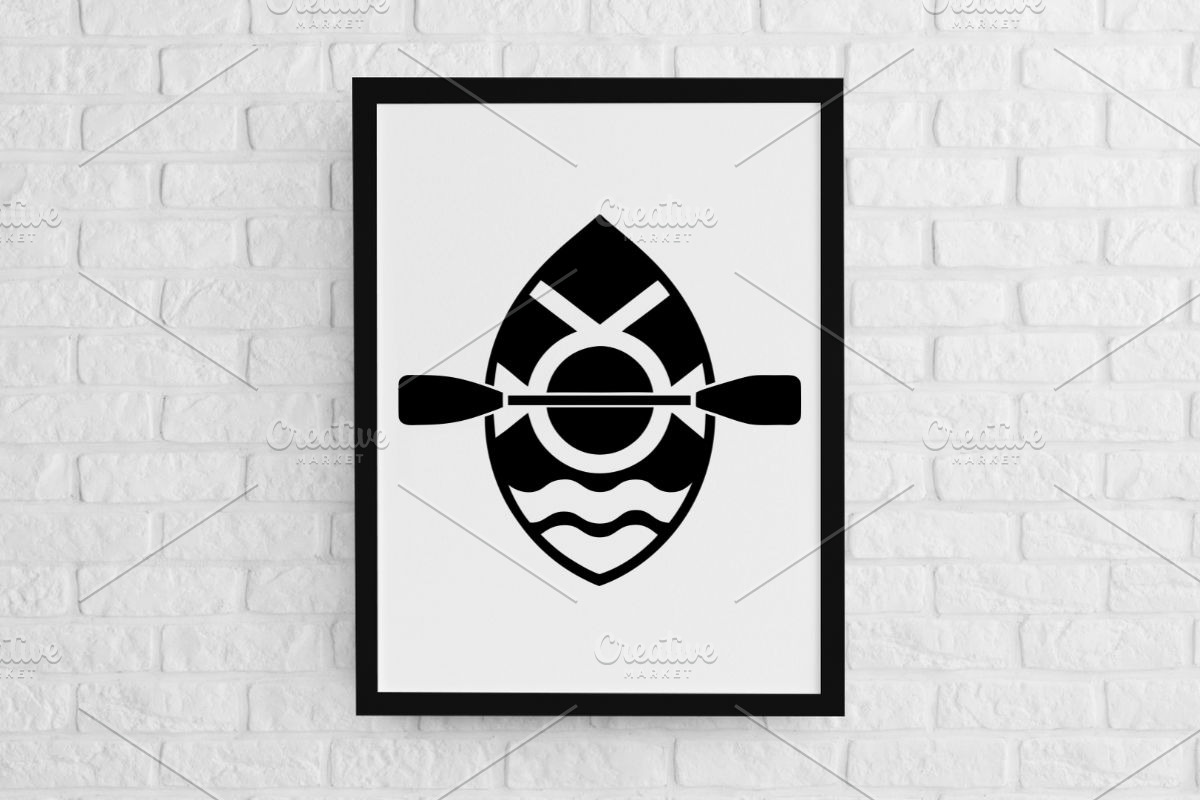 Kayak Silhouette SVG #2, a Sport Illustration by newminddesign (Photo 2 of 3)