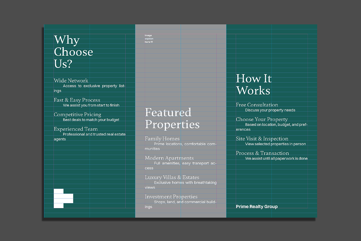 Real Estate Trifold Brochure v1, a Brochure Template by Akreatipe (Photo 4 of 4)