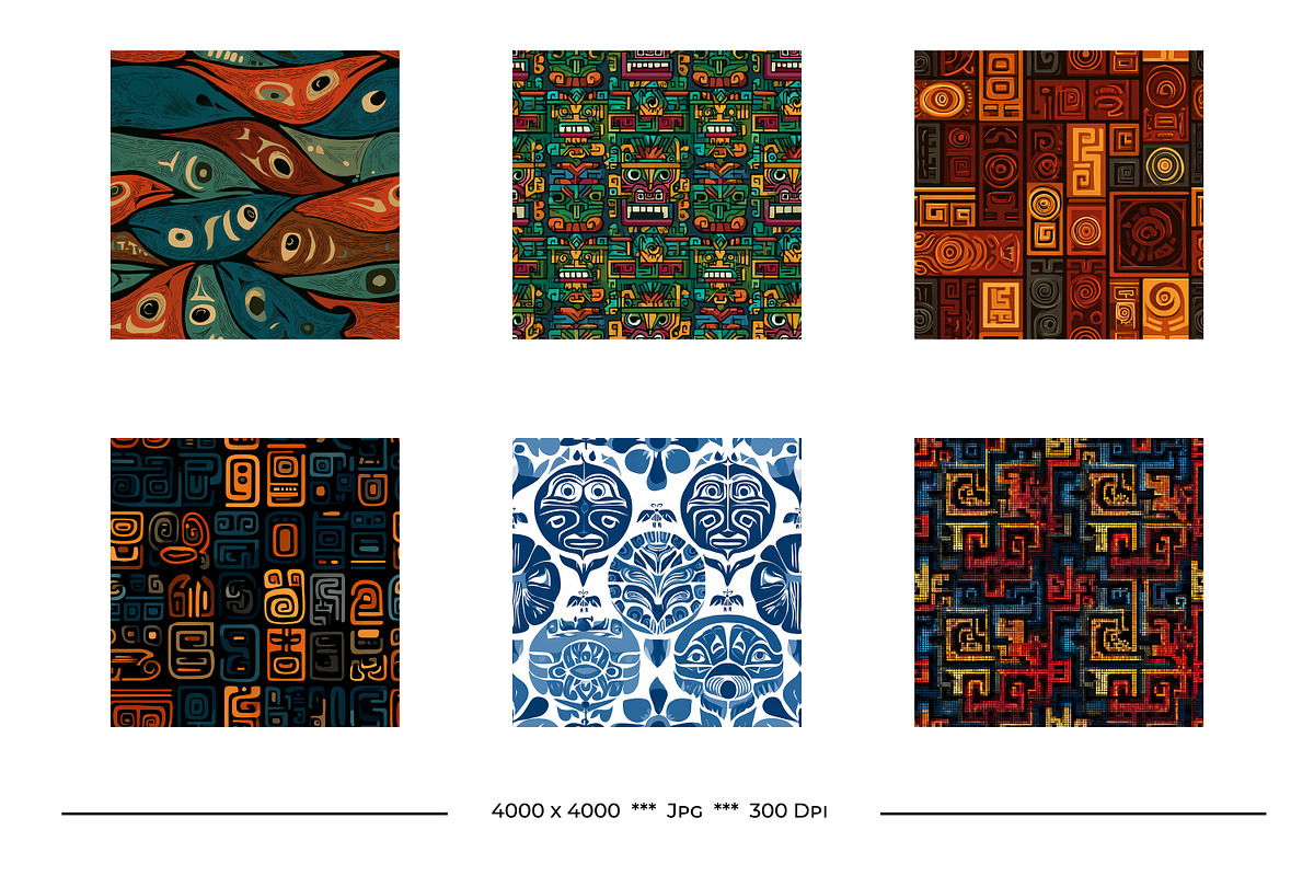 Indigenous Cultures Designs, a Pattern Graphic by karenfoleyphoto (Photo 3 of 6)