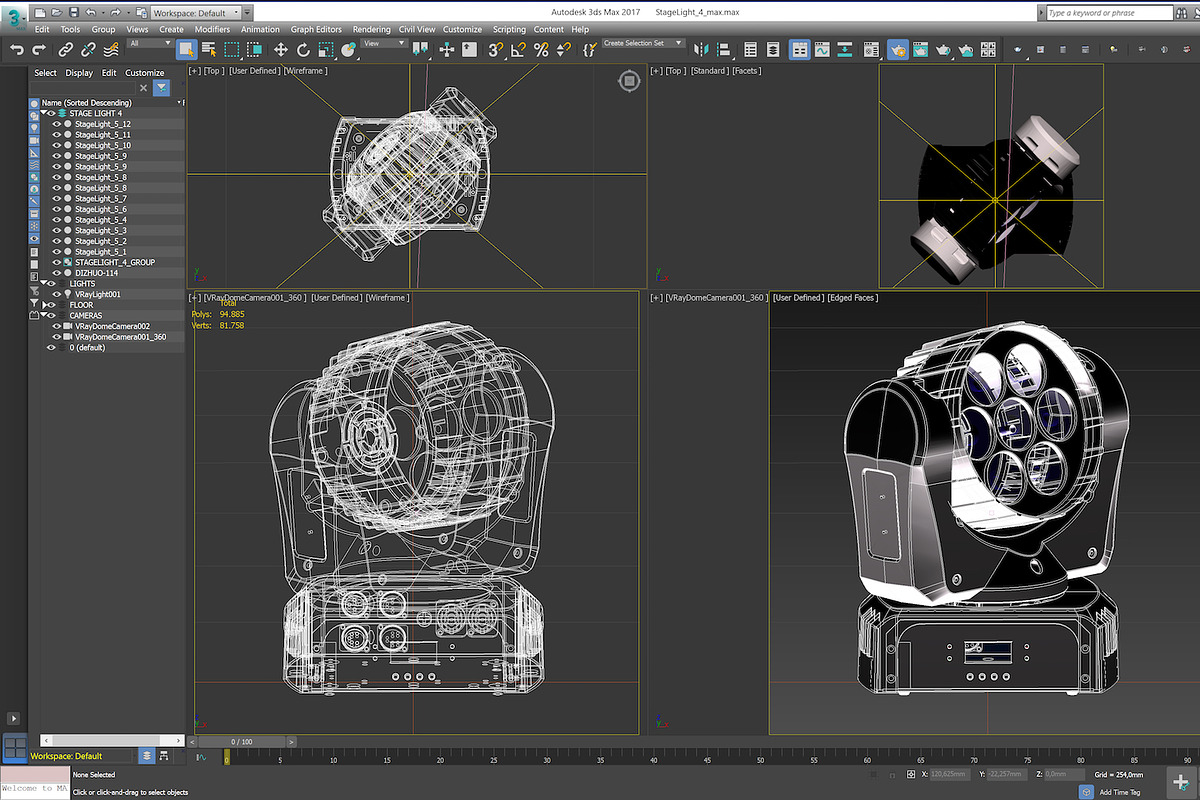 Stage Lighting Collection-14 PCS, an Object 3D Model by akerStudio (Photo 309 of 309)