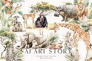 Safari Story, an Animal Illustration by PeDe Designs (Thumbnail 1 of 15)