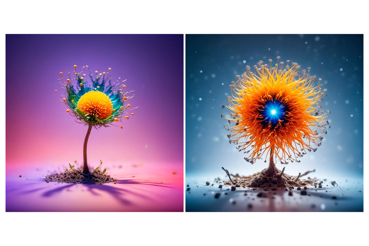 Microcosm Flower Idea T-shirt Print, a Background Graphic by IrySha (Photo 3 of 5)