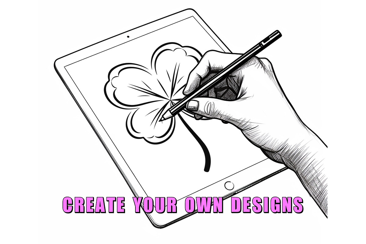 50 Clovers Procreate Stamps Brushes, a Brush Add-On by Procreate Sale (Photo 3 of 6)