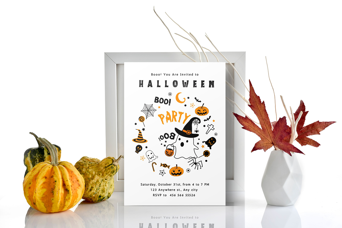 Halloween Party Invitation EDITABLE, an Invitation Template by ForeverPrint (Photo 3 of 7)