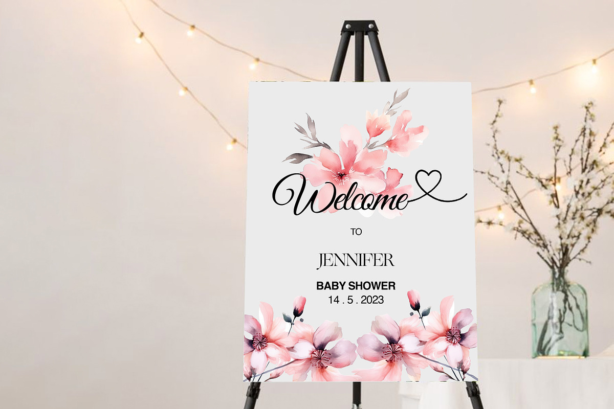 Watercolor Pink Flower Clipart, a Decorative Illustration by BrushstrokeArtGB (Photo 7 of 9)