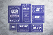 Purple Bold Wedding Invitation Suite, an Invitation Template by The Good Store (Thumbnail 1 of 4)