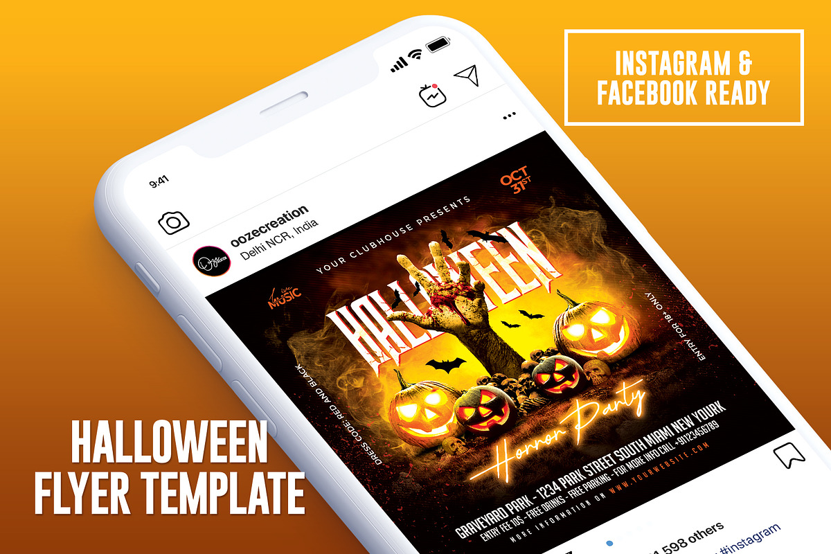 Halloween Flyer, a Templates & Theme by MithilaCreation (Photo 5 of 6)