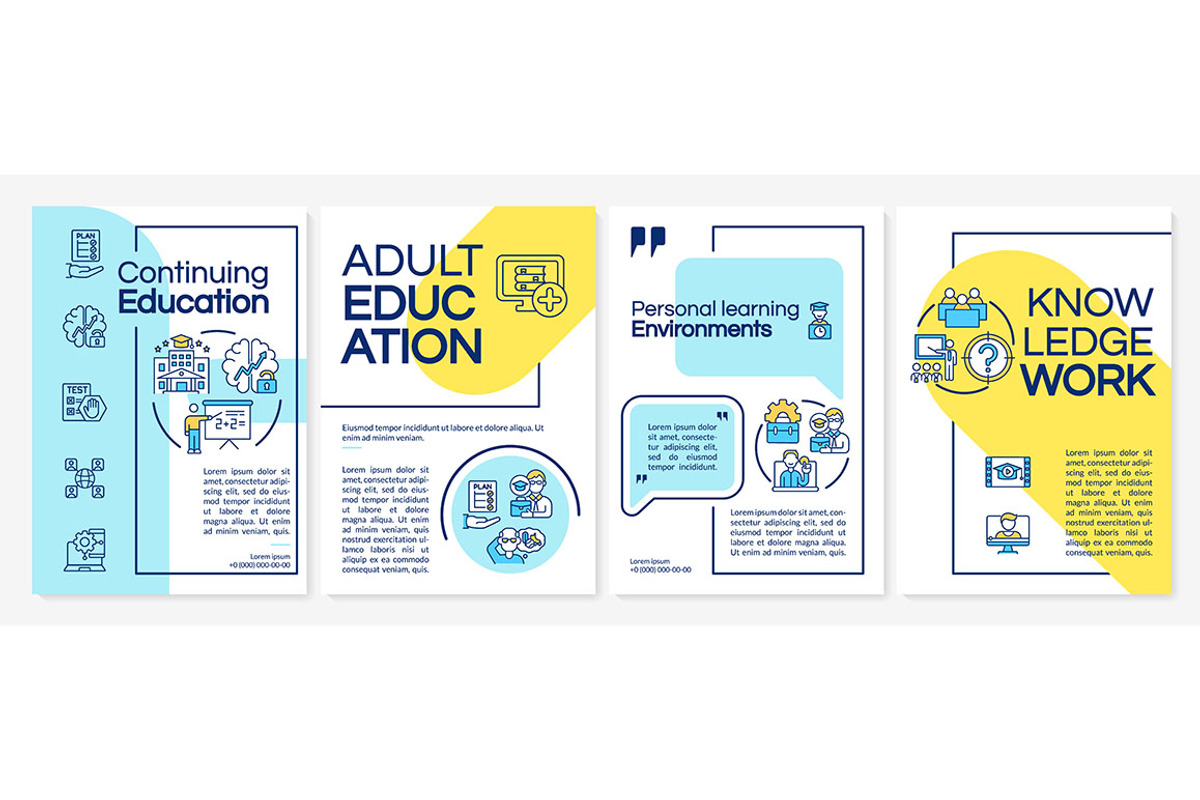 Lifelong learning contexts, a Brochure Template by IMG Visuals