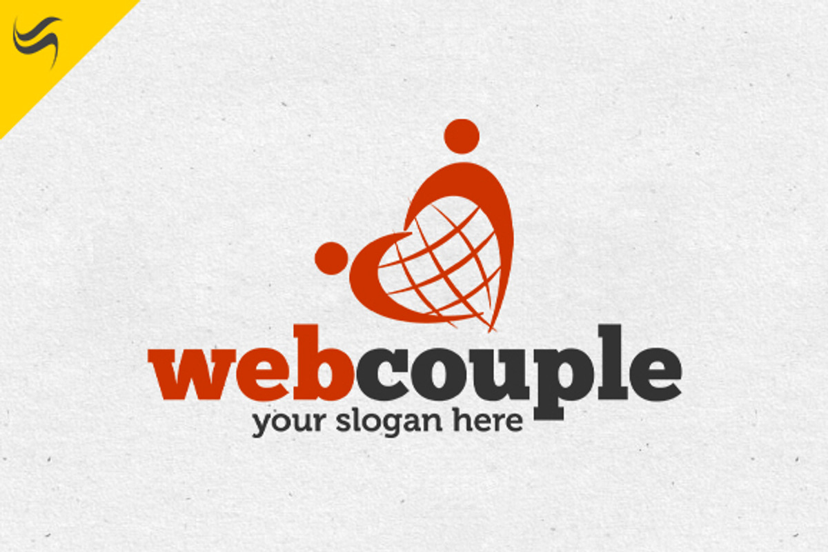 Web Couple Logo Template, a Branding & Logo Template by sah.bro (Photo 1 of 5)