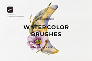 Granulating Watercolor brush set, a Brush Add-On by nathalieclaire (Thumbnail 1 of 10)
