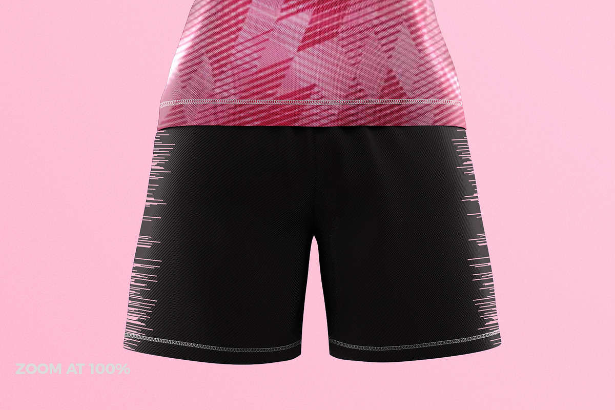 Women's Soccer Kit Mockup - Back, a Shirt Mockup by thedesignshark (Photo 4 of 10)