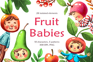 Fruit Babies - Clipart Set
