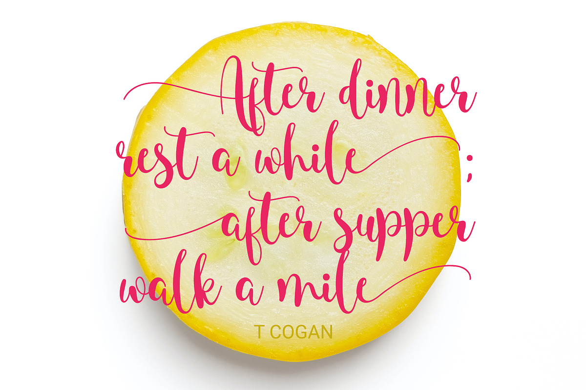 Hey Christmas - Font with Tail, a Script Font by Airotype (Photo 8 of 11)