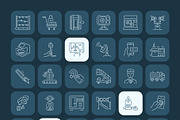 Airport Icon Art Set, an Outline Icon by Prosymbols (Thumbnail 7 of 7)