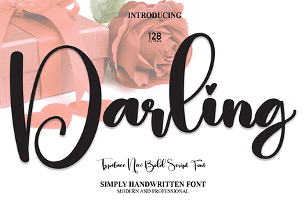 Darling | Script Font, a Script Font by Scratchones