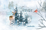 The winter, an Animal Illustration by JuliaFast (Thumbnail 1 of 10)