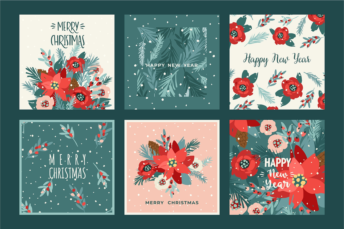 Merry Christmas Cards, a Decorative Illustration by Nadia Grapes (Photo 6 of 8)