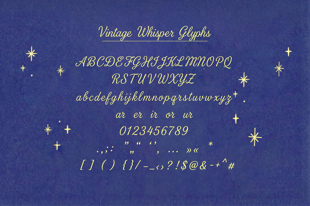 Vintage Whisper Handwritten Script, a Handwritten Font by gafaroff studio (Photo 6 of 8)