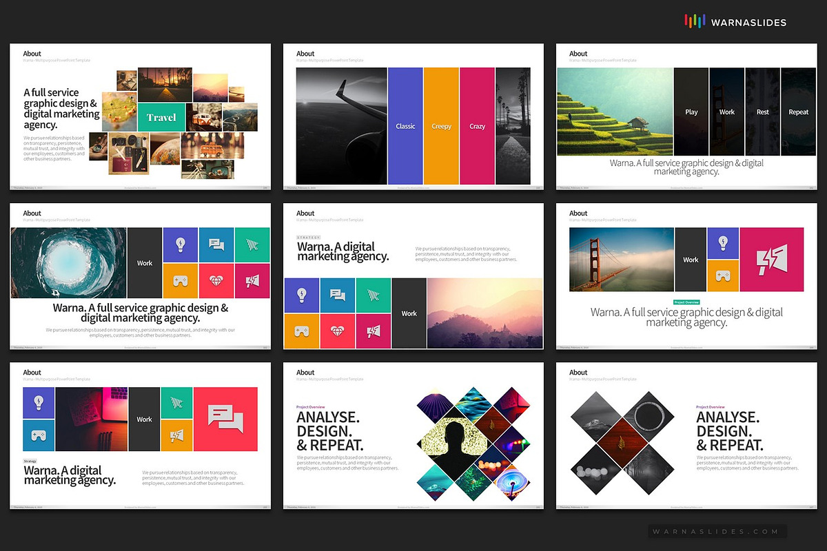 Company Profile PowerPoint Templates, a Presentation Template by Warna Works (Photo 28 of 36)