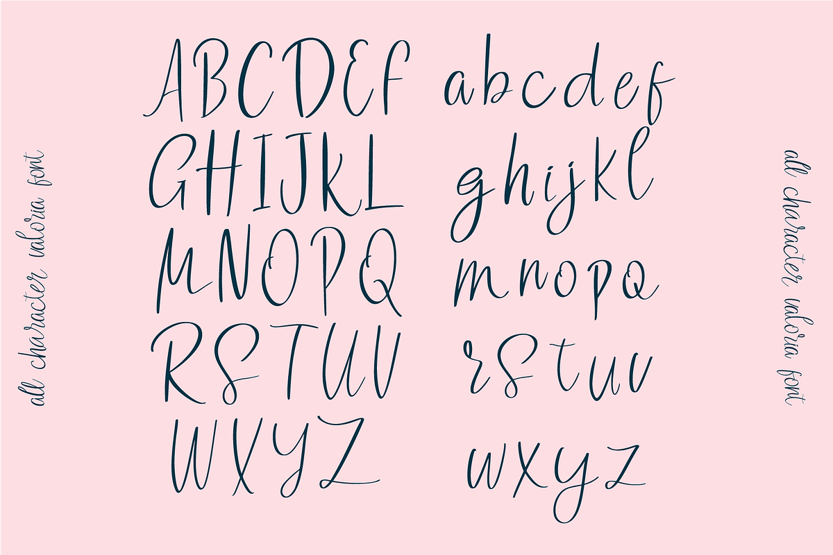 Valoria Script, a Script Font by Berdansabersama (Photo 2 of 9)