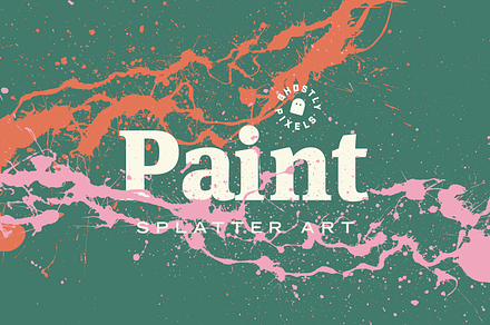 Paint Splatter Art, a Texture Graphic by GhostlyPixels