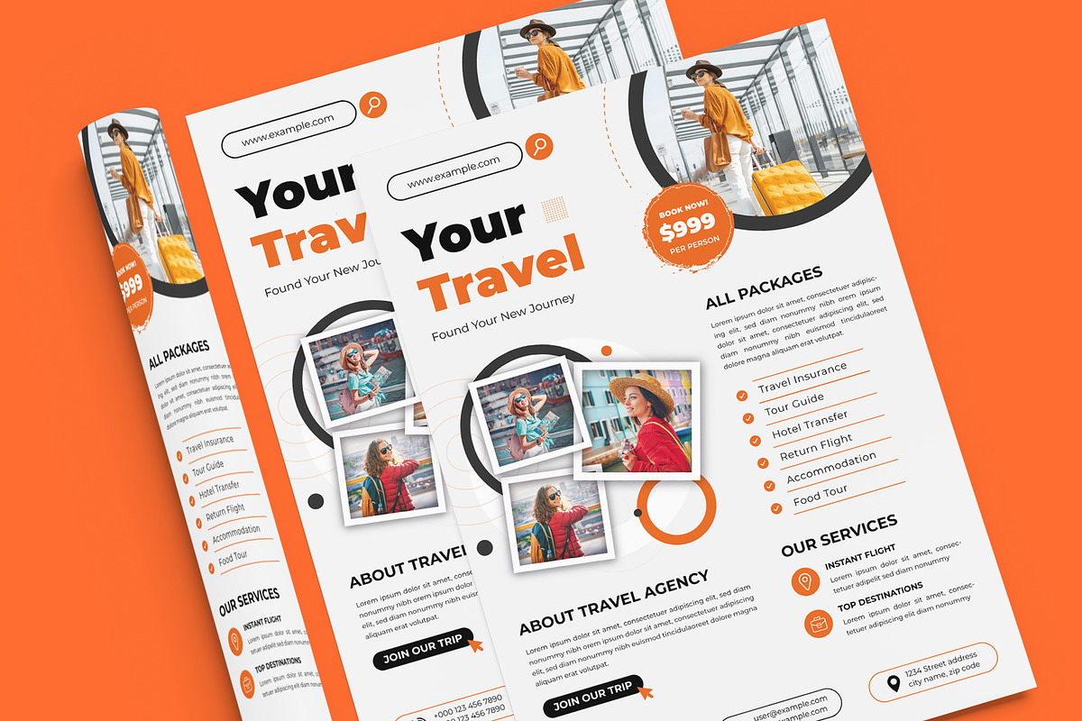 Travel Flyer Design, a Flyer Template by MightyDesign (Photo 4 of 7)