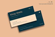 Minimalist Business Card, a Stationery Template by Siska Arista (Thumbnail 1 of 2)