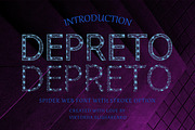 DEPRETO - pair of spider web font, a Sans Serif Font by CHIMERA (Thumbnail 1 of 11)