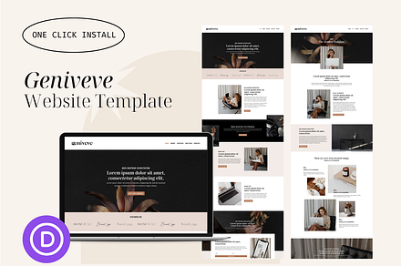 Geniveve Website Template for Divi
