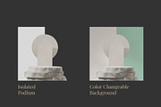 5 Podium with Transparent Background, a Background Graphic by faustudio (Thumbnail 2 of 7)