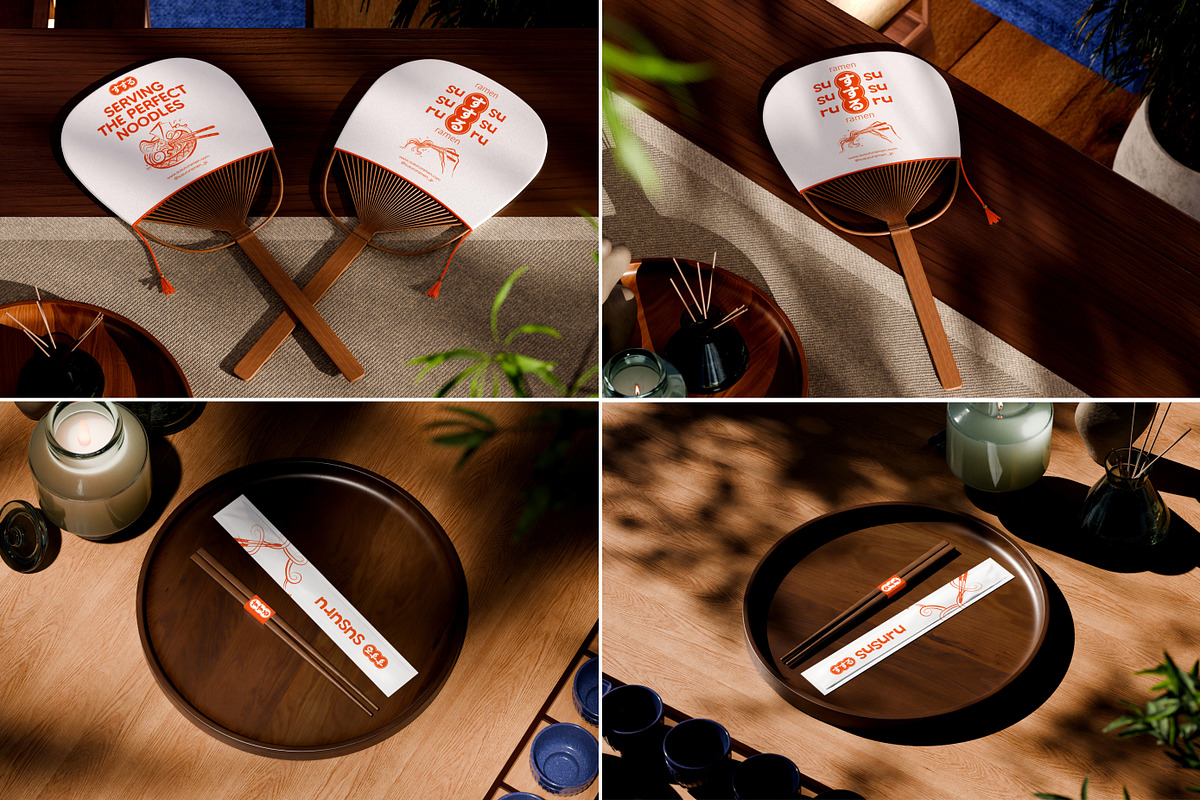 36 Ramen Noodle Restaurant Mockups, a Packaging Mockup by Vitora Mockup (Photo 8 of 11)