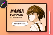 Manga Procreate Brushes & Anime Pens, a Brush Add-On by Delightful Design (Thumbnail 1 of 5)