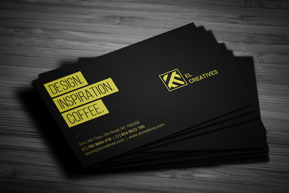 Dark Individual Business Card, a Business Card Template by bouncy (Photo 2 of 4)