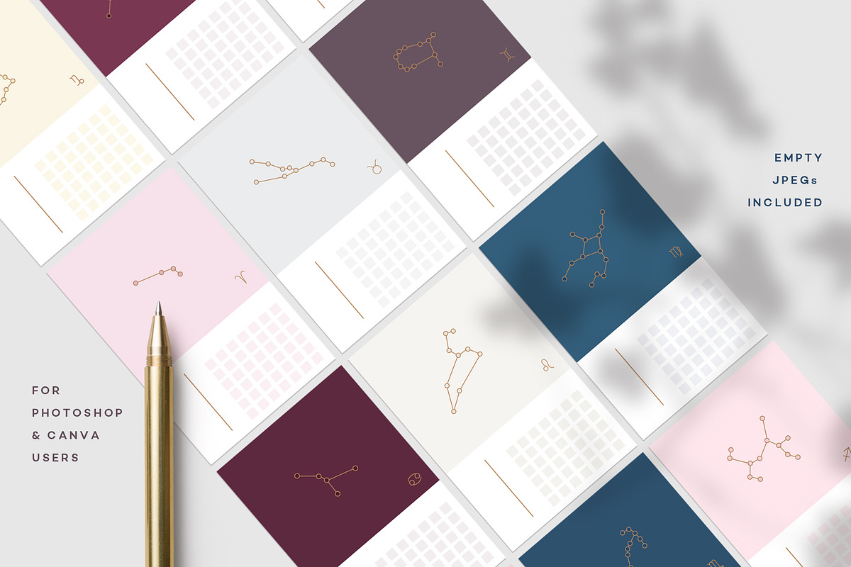 Astrology Calendar Templates, a Stationery Template by Polar Vectors (Photo 10 of 13)