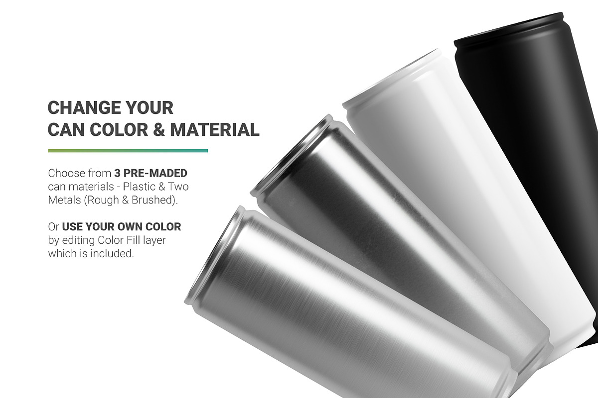 275ml Slim Can Mockup, a Packaging Mockup by AY Mock-Ups (Photo 5 of 10)