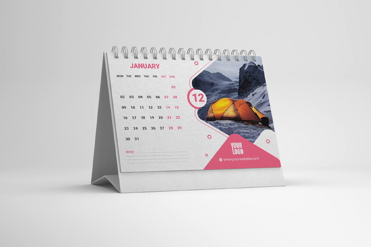 Desk Calendar 2023 Template., a Templates & Theme by Mk_Studio (Photo 2 of 3)