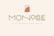 Monocole - Playful Sans Serif, a Sans Serif Font by Craft Supply Co. (Thumbnail 1 of 10)