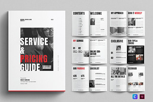 Service & Pricing Guide Template, a Brochure Template by E-Type