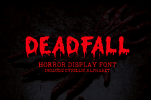 Deadfall - Horror Display Font