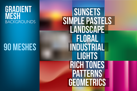 Gradient Mesh Backgrounds